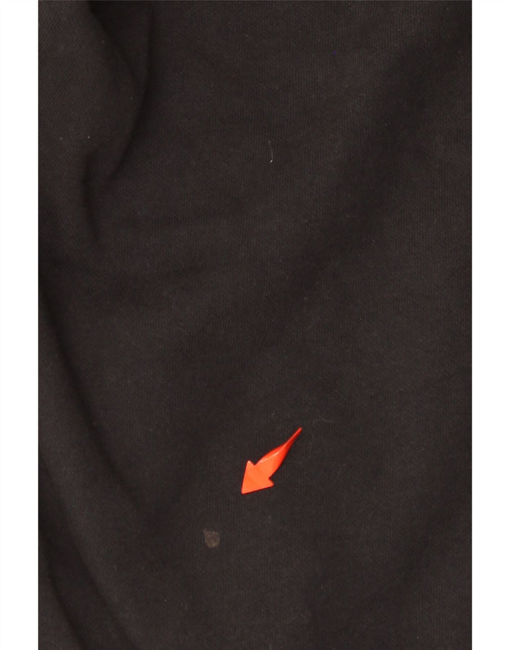 CHAMPION Suéter masculino com capuz gráfico grande algodão preto