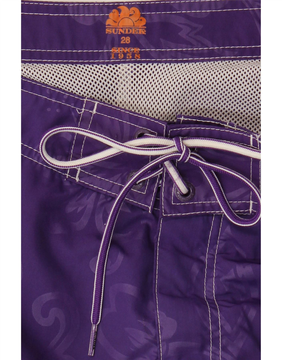 Shorts de natação masculino Sundek pequeno roxo floral