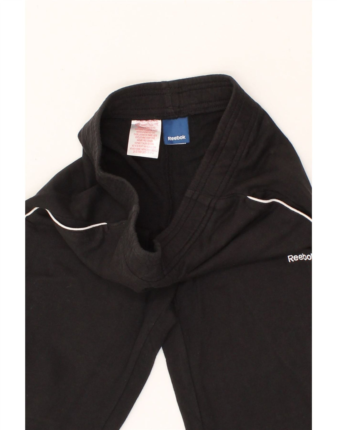 REEBOK Girls Tracksuit Trousers 9-10 Years Black Cotton Vintage Reebok and Second-Hand Reebok from Messina Hembry 
