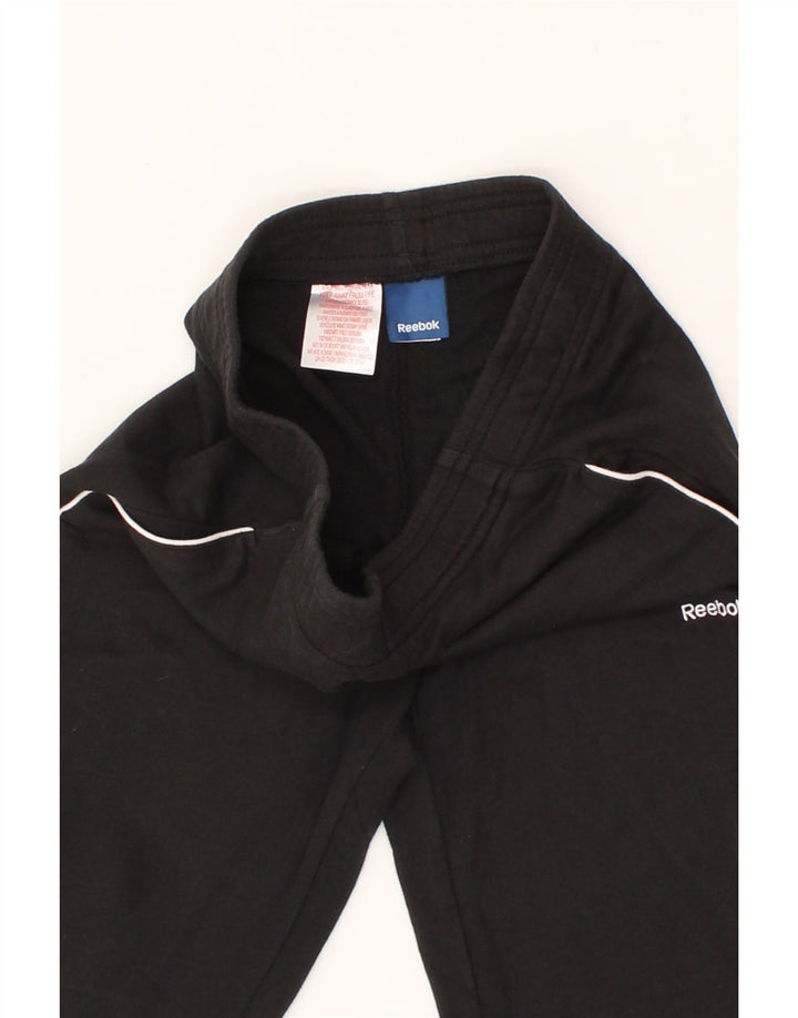 REEBOK Girls Tracksuit Trousers 9-10 Years Black Cotton Vintage Reebok and Second-Hand Reebok from Messina Hembry 