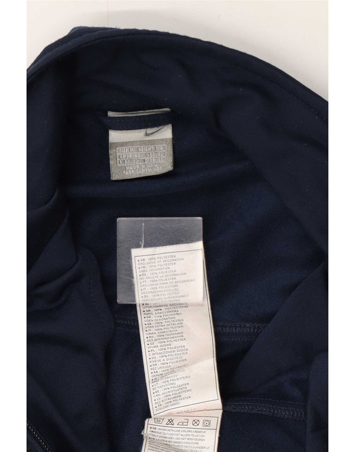 Nike Mens Tracksuit Top Jacket UK 38/40 Médio Azul Marinho Poliéster