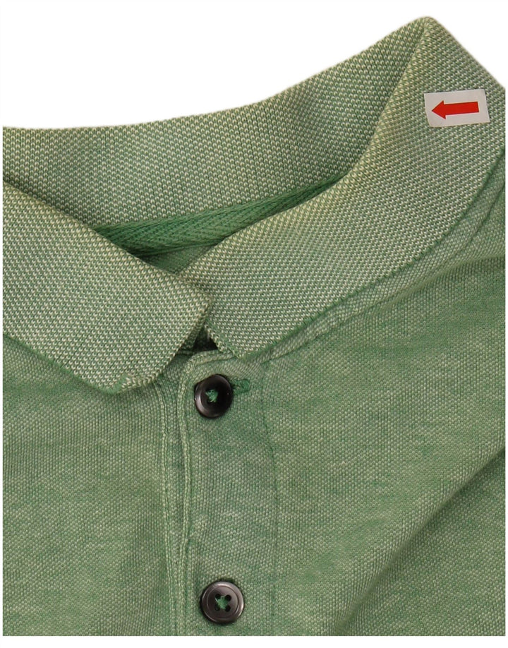 Camisa polo masculina BANANA REPUBLIC algodão verde médio