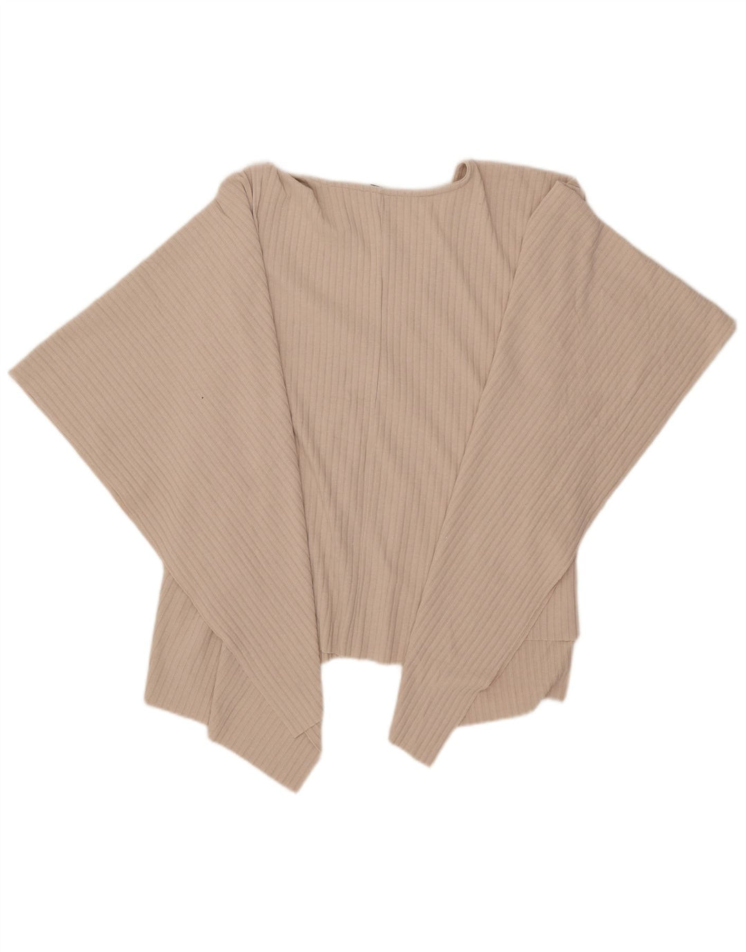 Blusa Poncho Assimétrica Feminina Zara Top Tamanho Único Bege