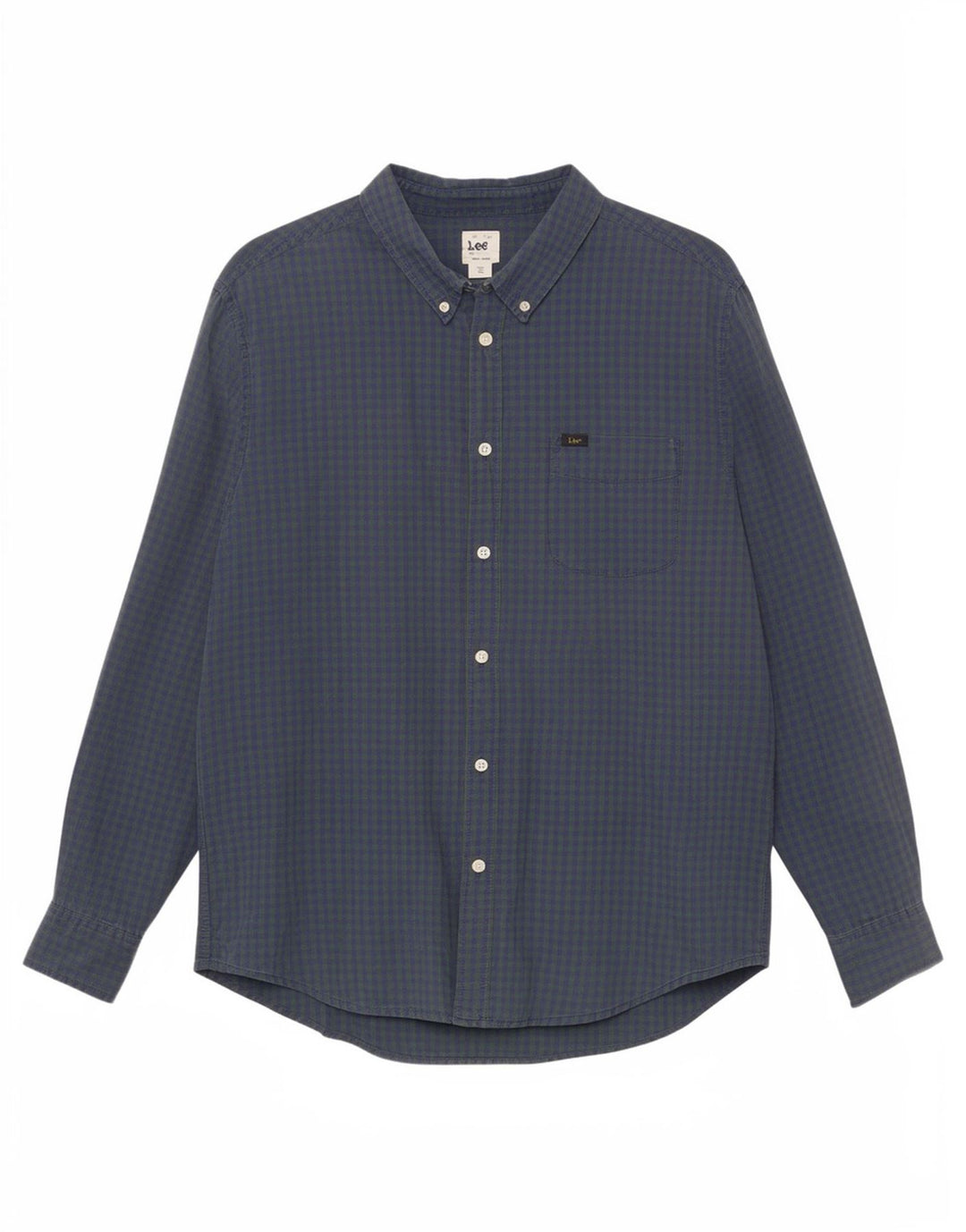 Lee Mens Checked Classic Fit Camisa XL Verde Gingham