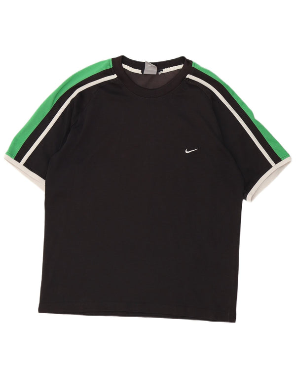 Camiseta masculina Nike Top UK 42/44 grande bloco colorido preto