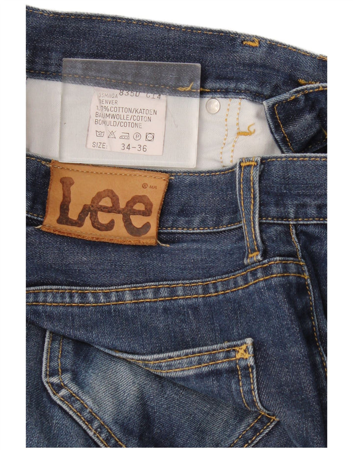 Lee Mens Denver Bootcut Jeans W34 L32 Azul Algodão
