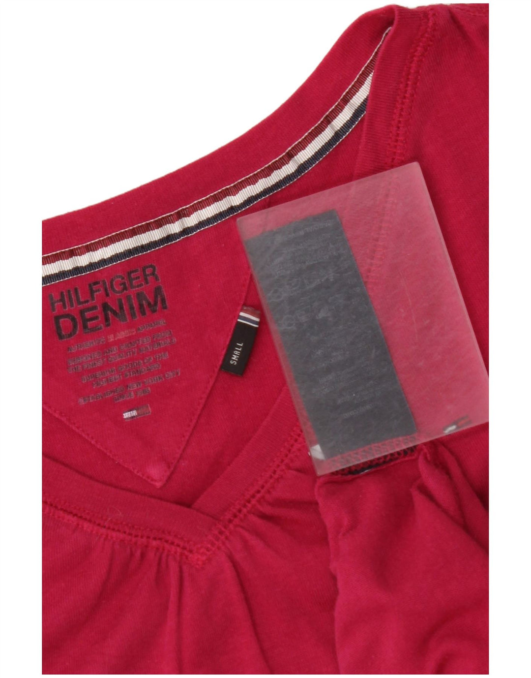 Camiseta feminina TOMMY HILFIGER Reino Unido 8 pequeno algodão rosa