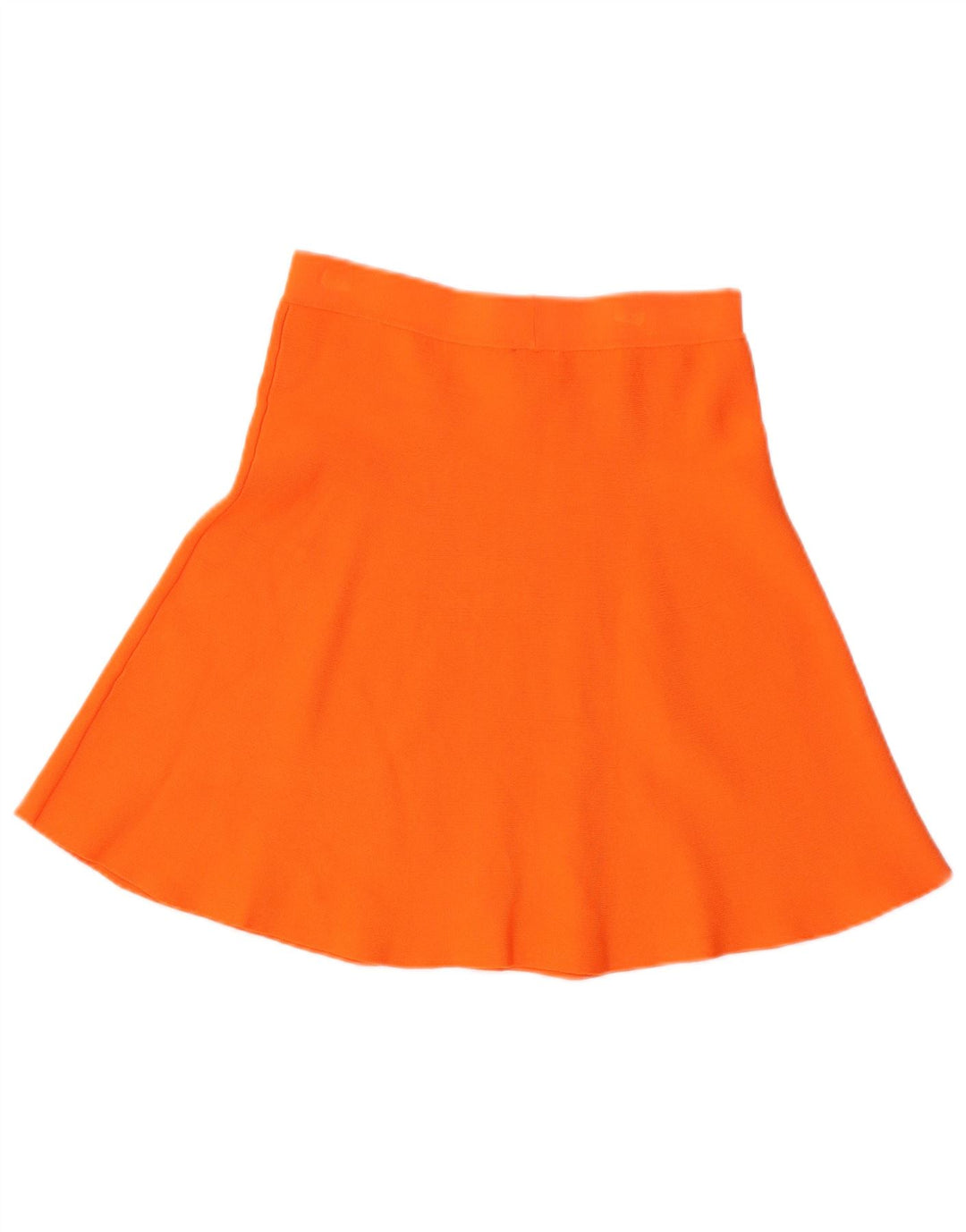 Saia feminina BENETTON evasê pequena W26 viscose laranja