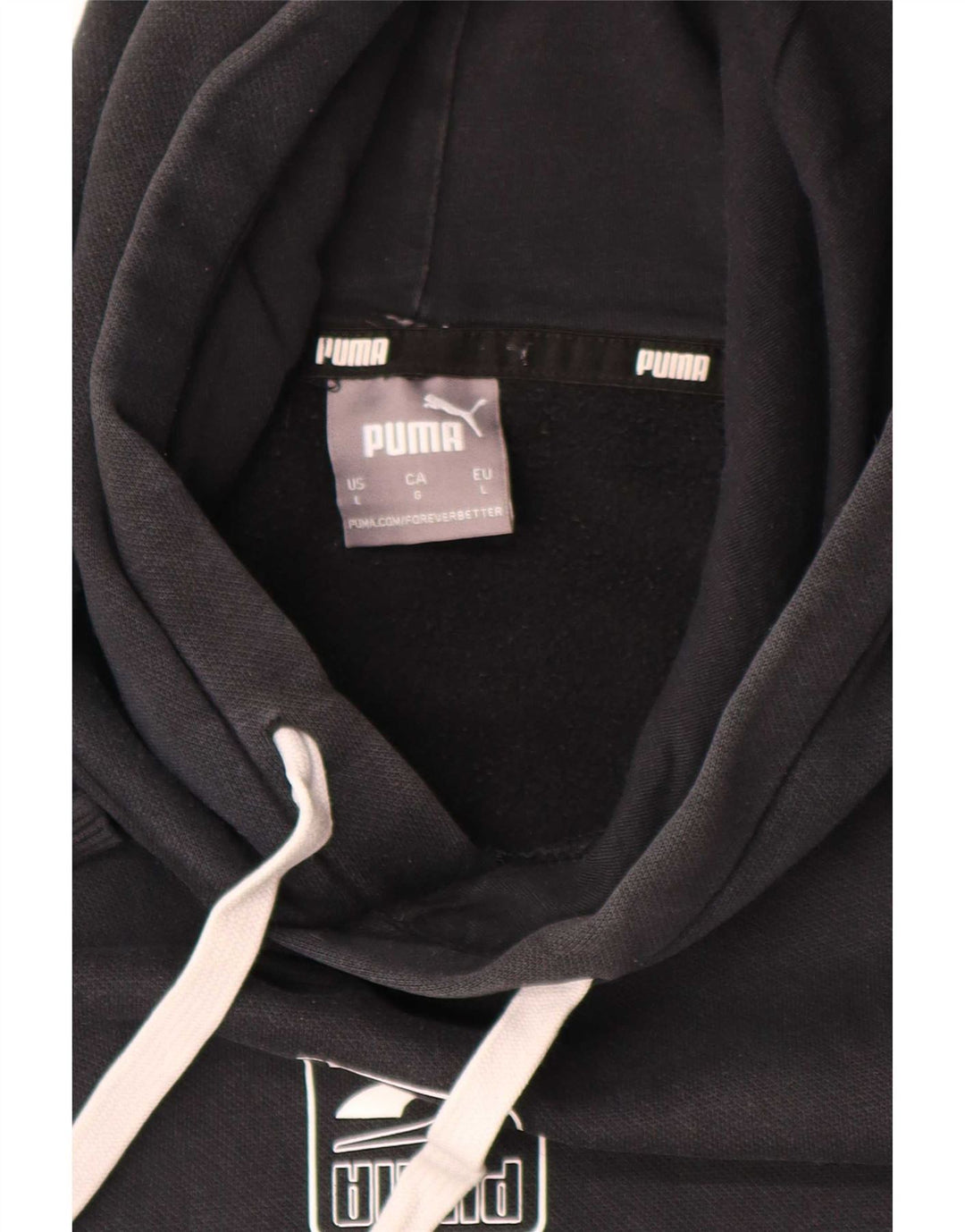 Puma moletom com capuz masculino grande bloco colorido preto