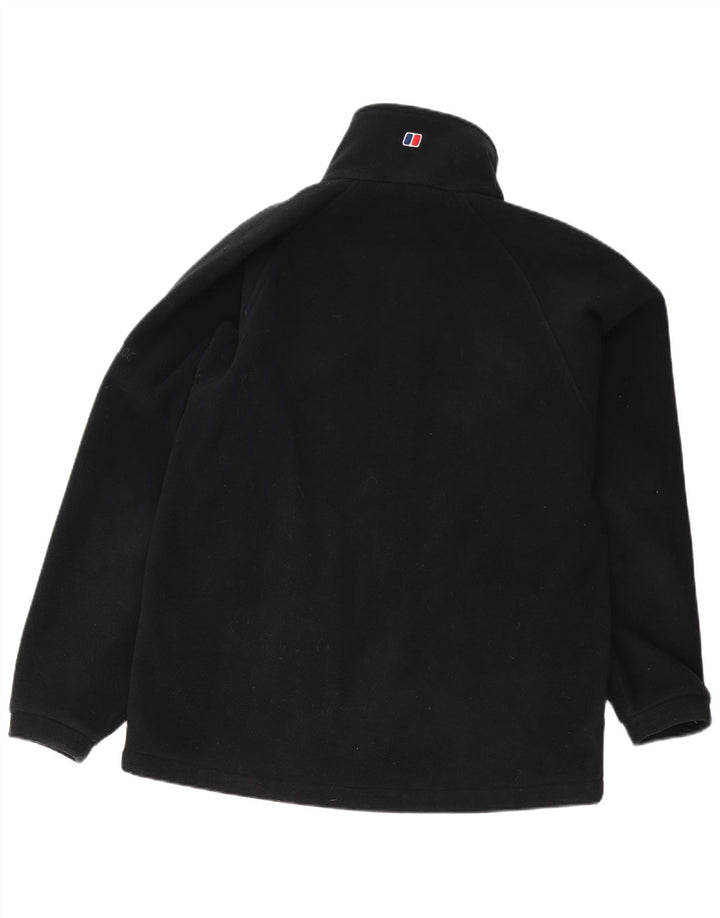 Jaqueta masculina de lã Berghaus poliéster preto médio