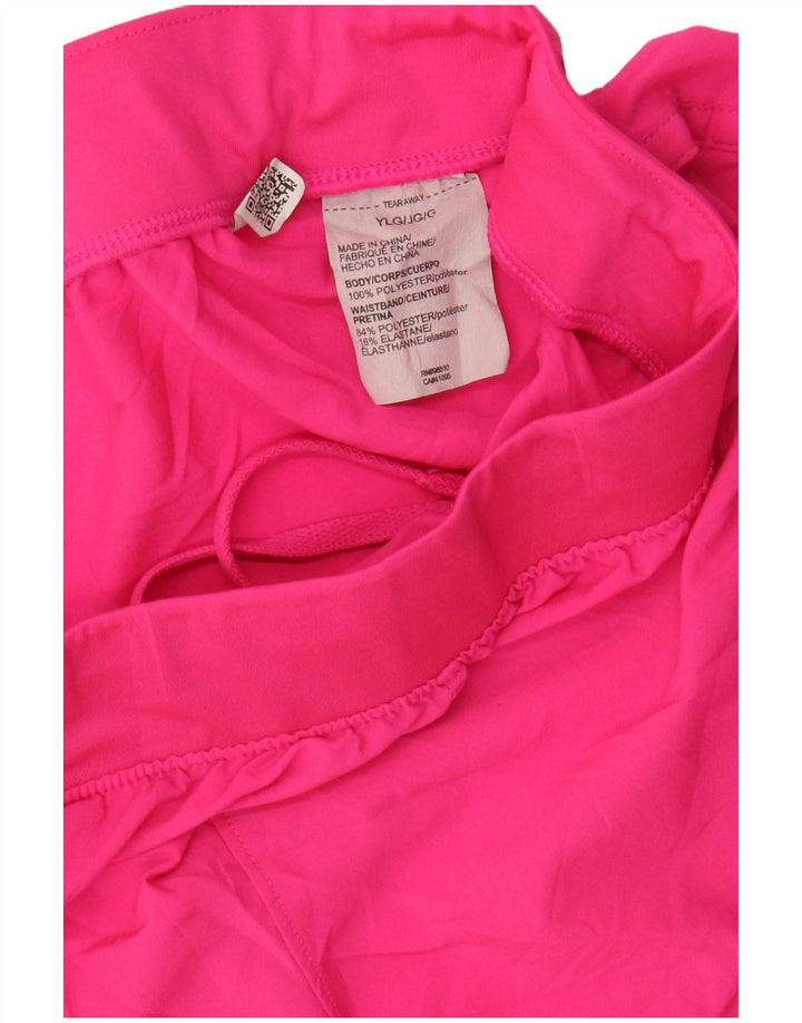 Shorts esportivos femininos UNDER ARMOUR 11-12 anos grande poliéster rosa