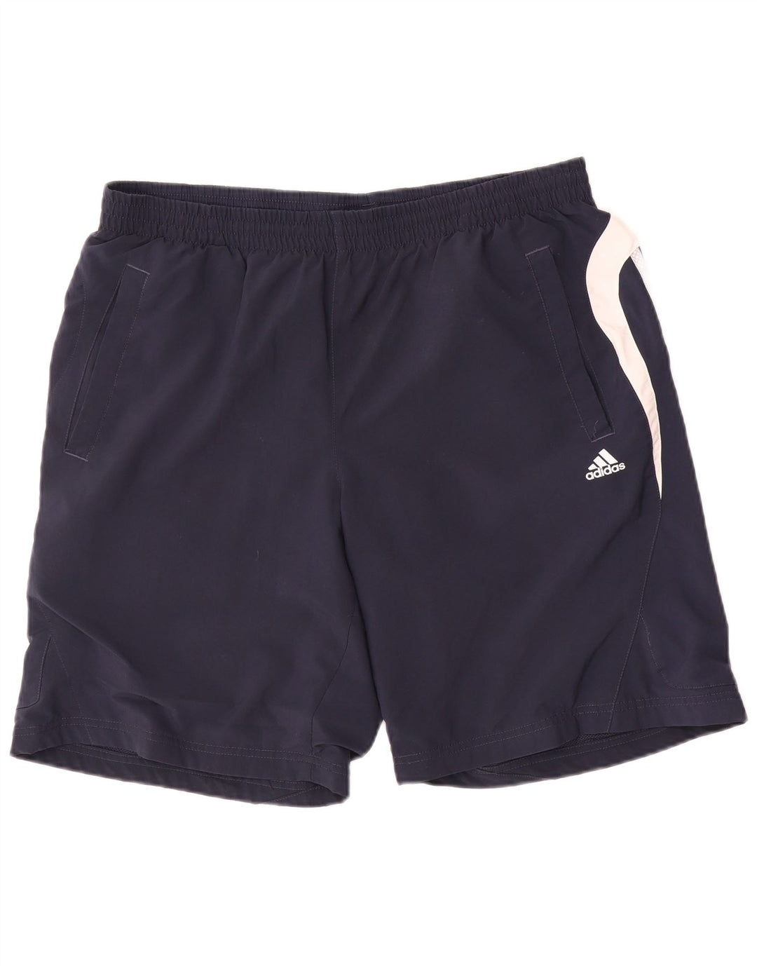Adidas Masculino Climalite Sport Shorts Grande Azul Marinho Colorblock Poliéster