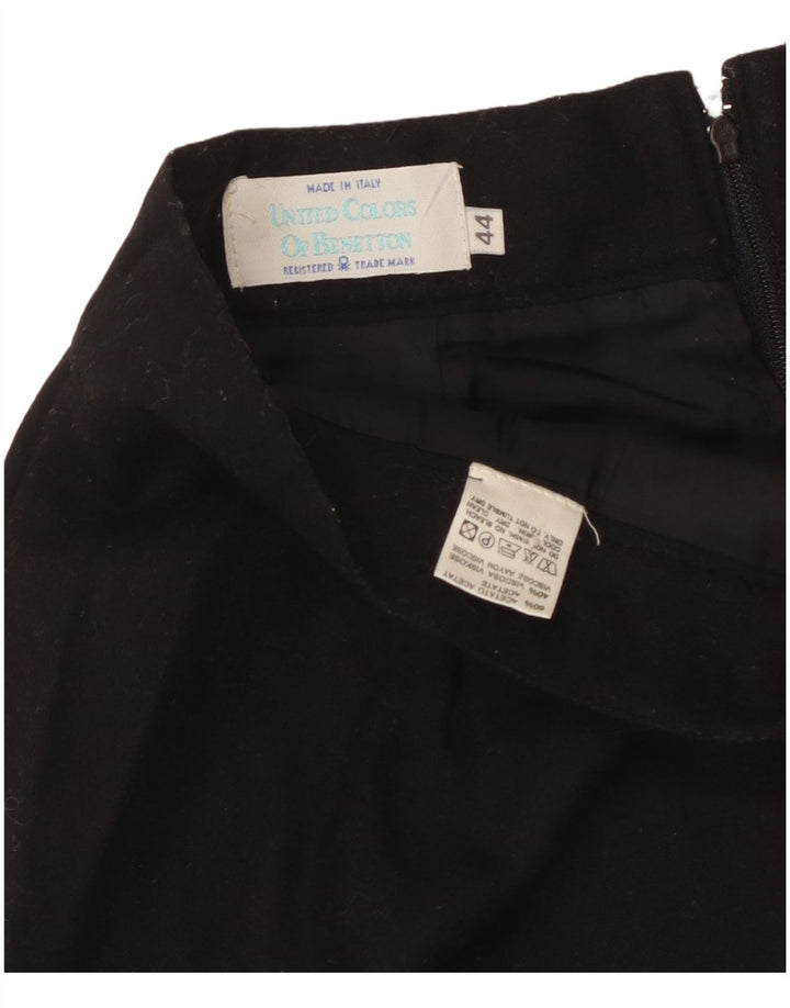 Saia lápis feminina Benetton IT 44 médio W28 acetato preto
