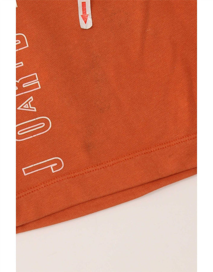 Jordan Mens Graphic Sport Shorts Pequeno Laranja Algodão