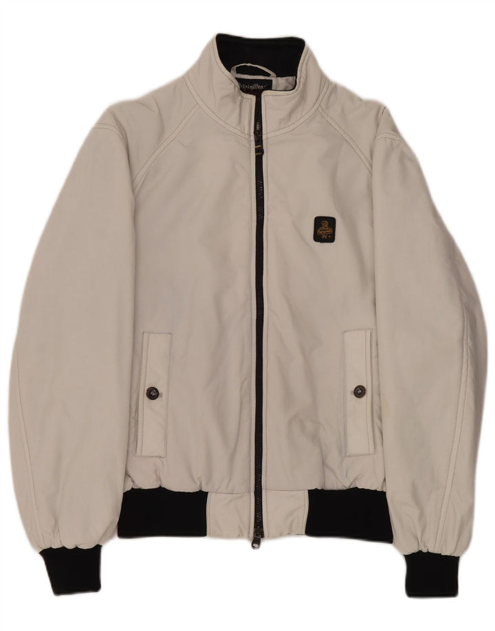 Refrigiwear Mens Bomber Jacket UK 38 Médio Off White Colourblock Poliamida