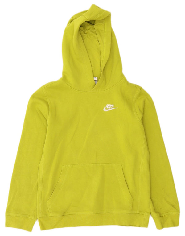 Nike Meninos Hoodie Jumper 10-11 Anos Médio Algodão Amarelo