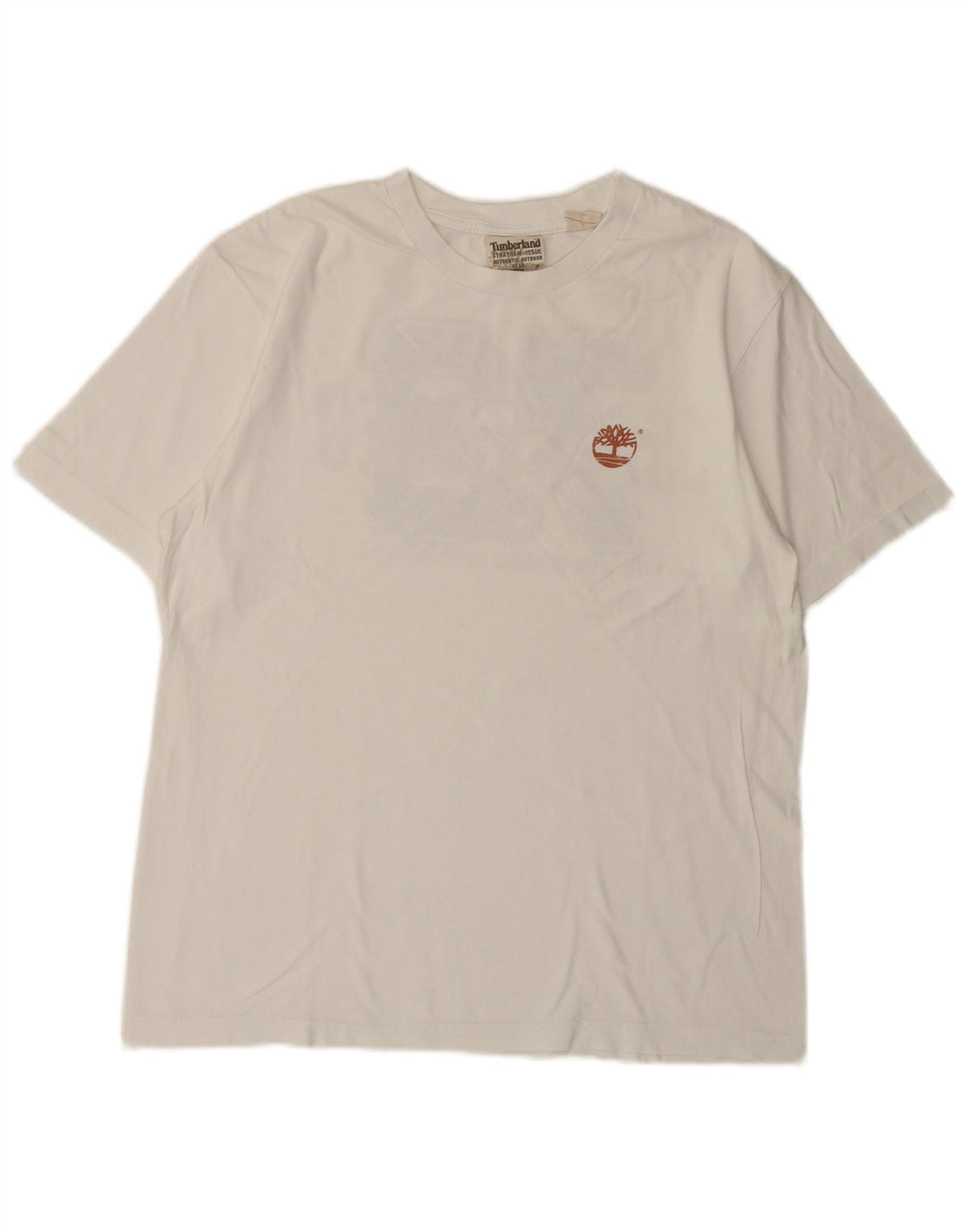 Timberland Camiseta masculina gráfica grande algodão branco