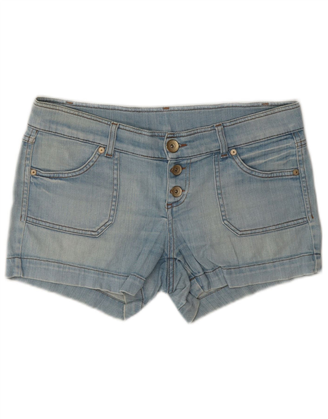 Shorts jeans feminino Benetton W32 grande azul