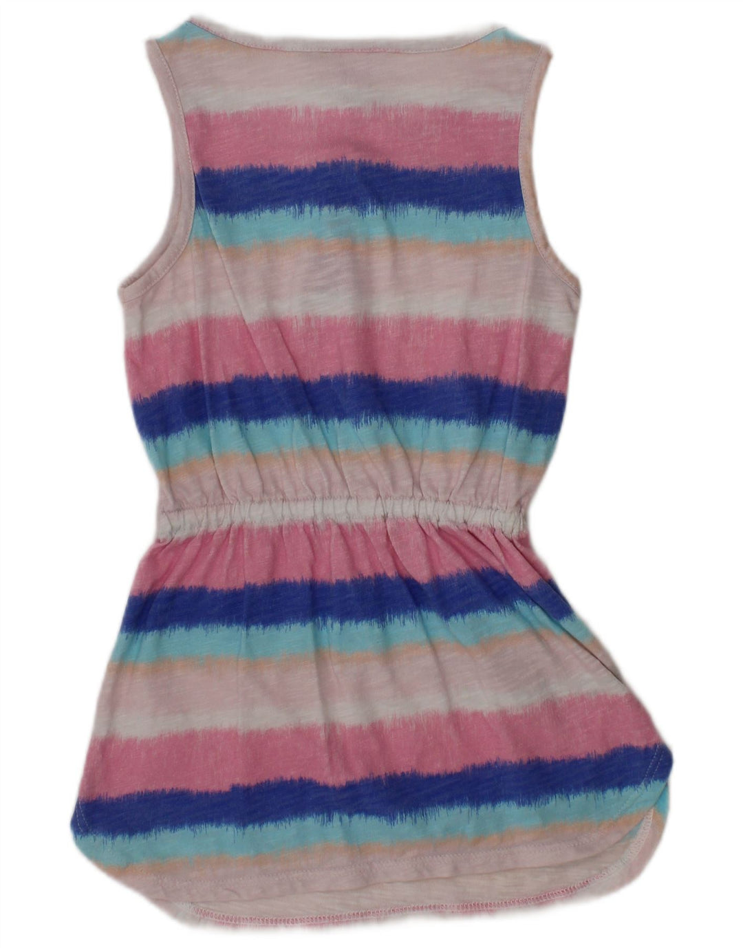 Vestido básico LACOSTE para meninas de 18 a 24 meses listrado multicolorido