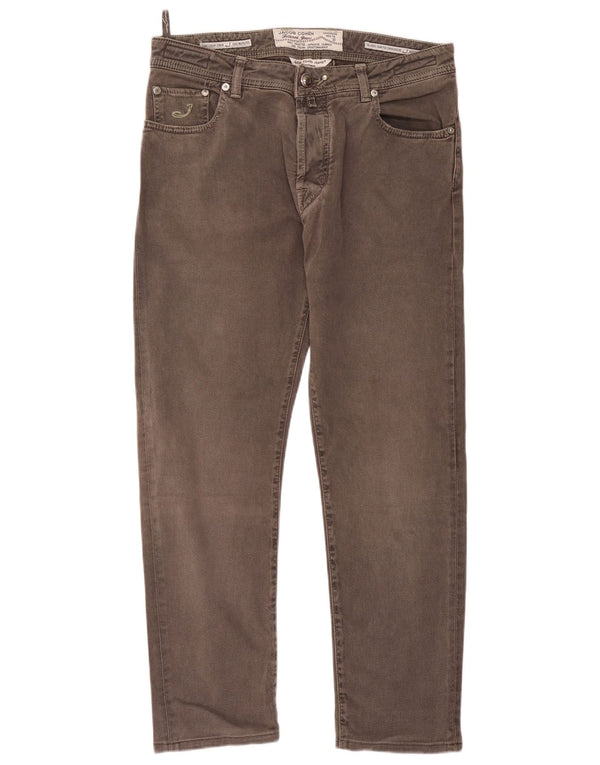 Jacob Cohen Mens Jeans Slim W36 L30 Algodão Cinza