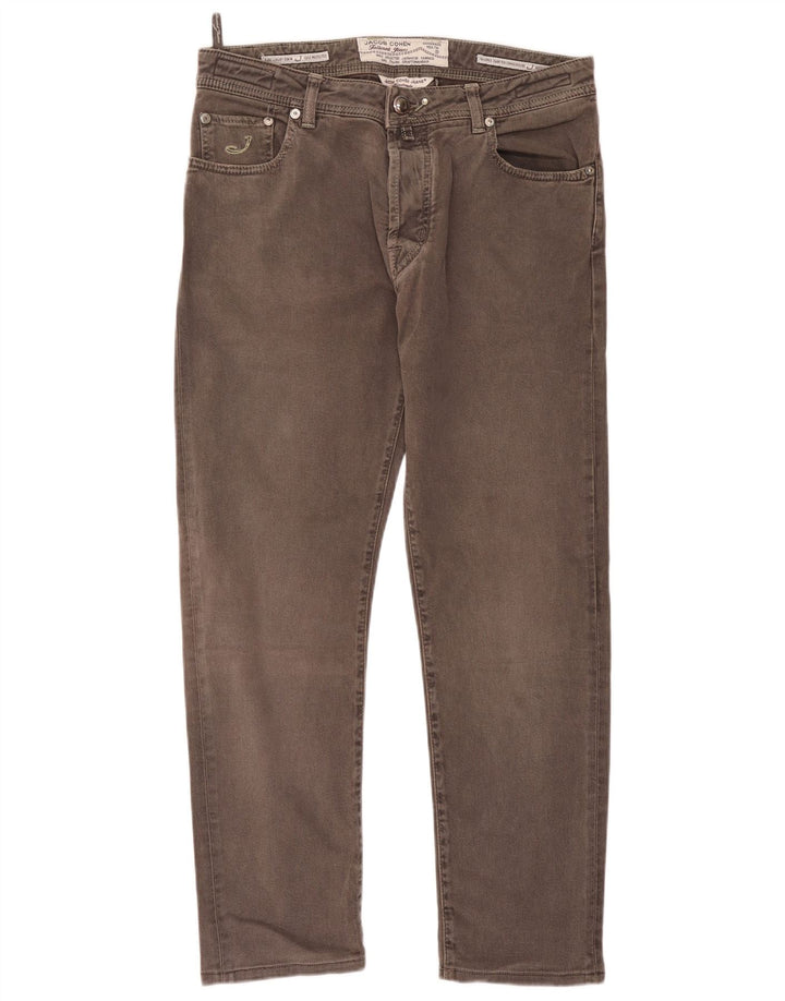 Jacob Cohen Mens Jeans Slim W36 L30 Algodão Cinza