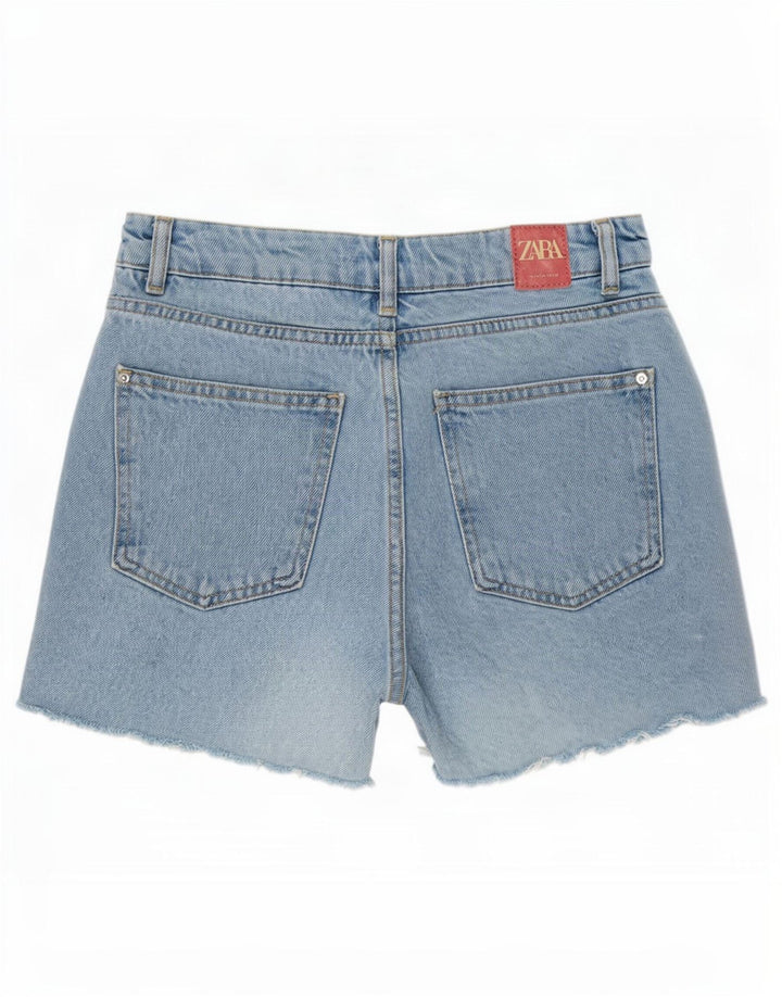 Shorts jeans feminino Zara pequeno W26 azul