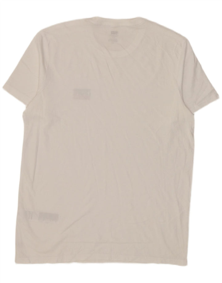 Camiseta Levi's Masculina Slim Top Grande Algodão Branco