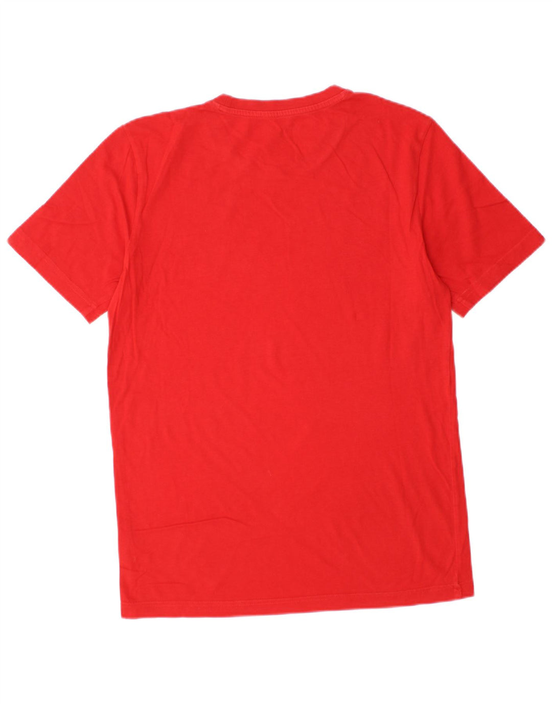 Puma Mens Graphic T-Shirt Top Pequeno Algodão Vermelho