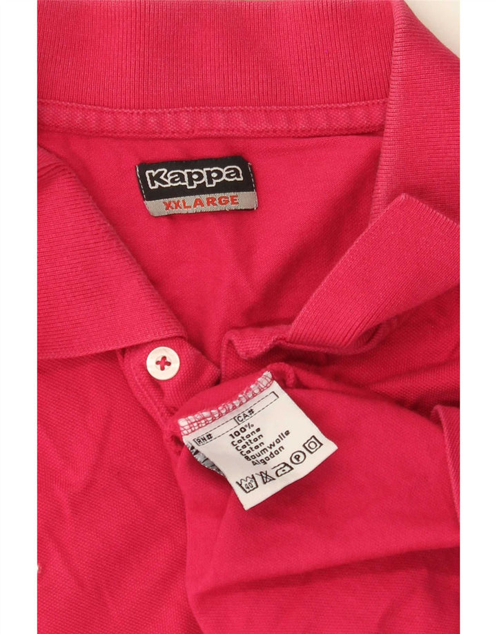 Camisa polo masculina Kappa 2XL algodão rosa