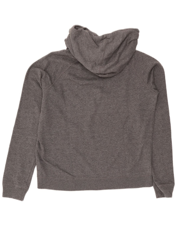 Suéter com capuz gráfico masculino Nike grande algodão cinza