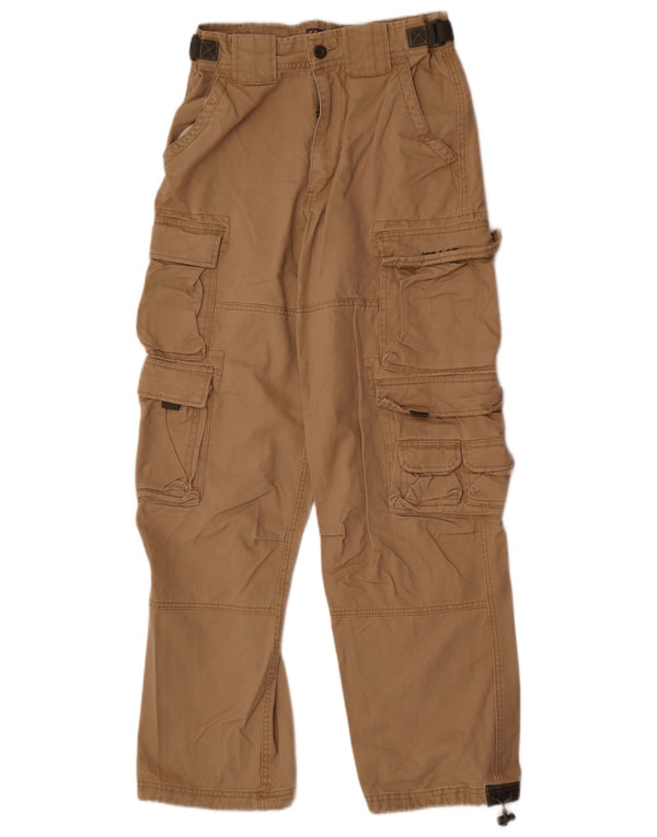 Calça cargo reta masculina Jet Lag W32 L31 algodão bege