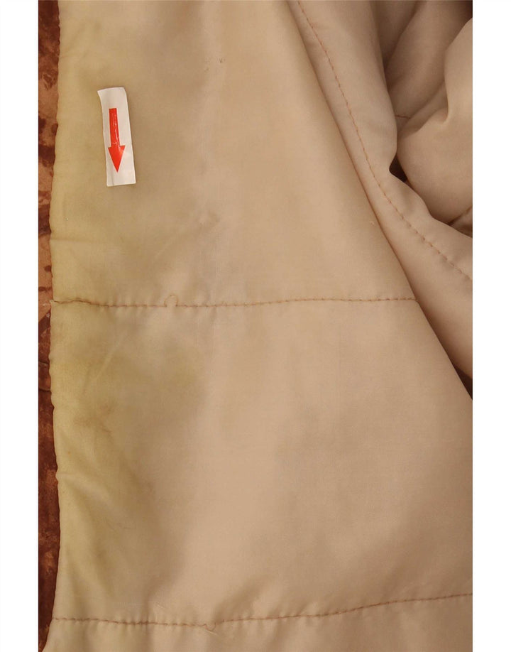 Jaqueta corta-vento vintage feminina de grandes dimensões Reino Unido 18 XL camuflagem marrom