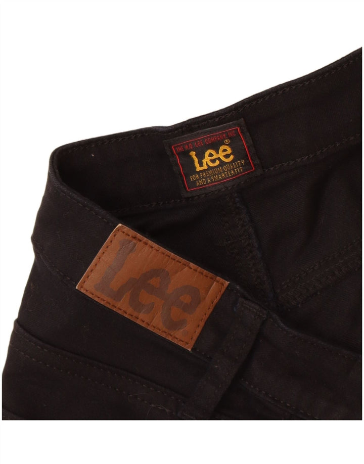 Shorts jeans feminino Lee US 12 grande W32 algodão preto