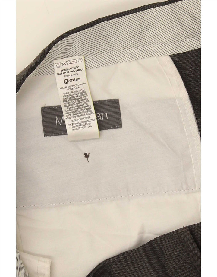 Calça masculina Marks & Spencer Pegged Suit W36 L31 cinza poliéster