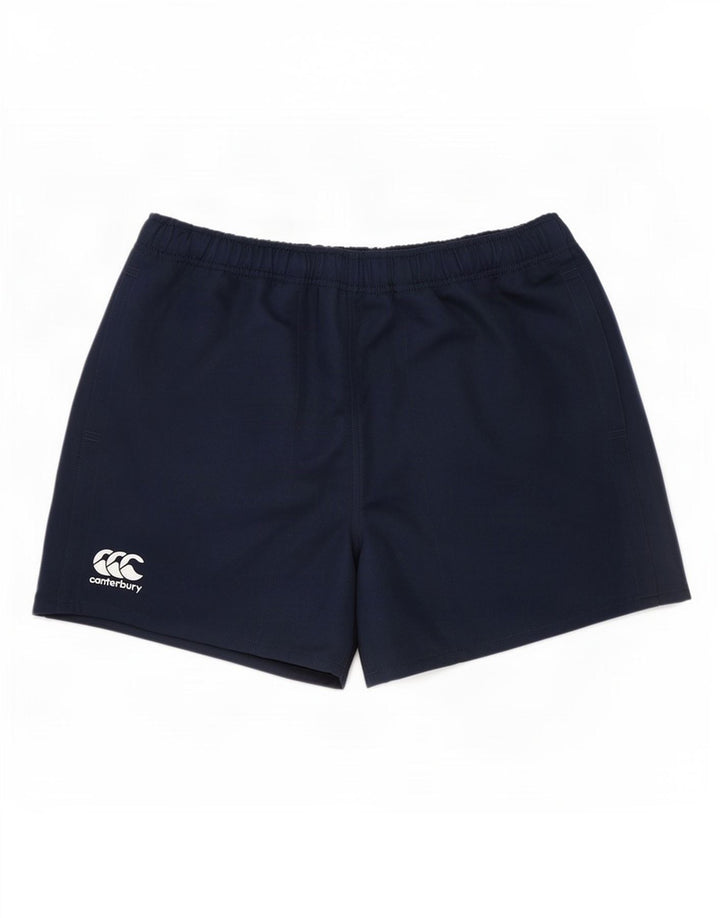 Shorts esportivos masculinos Canterbury XL poliéster azul marinho