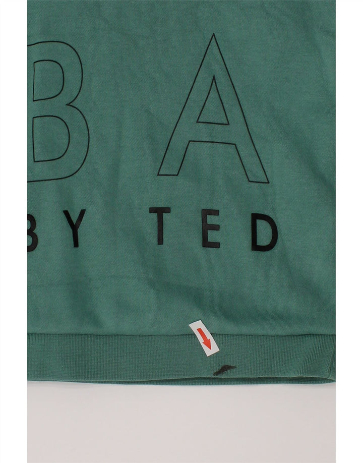 Suéter gráfico Ted Baker Boys 2-3 anos algodão verde
