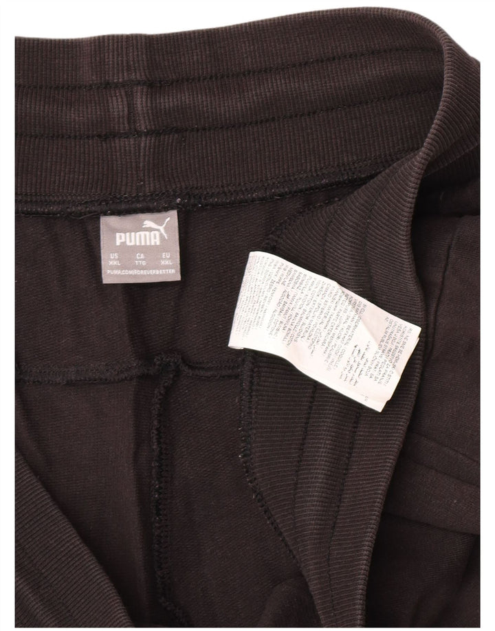Shorts esportivos gráficos femininos Puma 2XL algodão preto