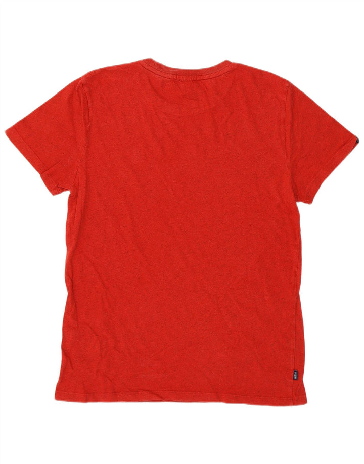 Camiseta masculina Superdry Top médio algodão vermelho