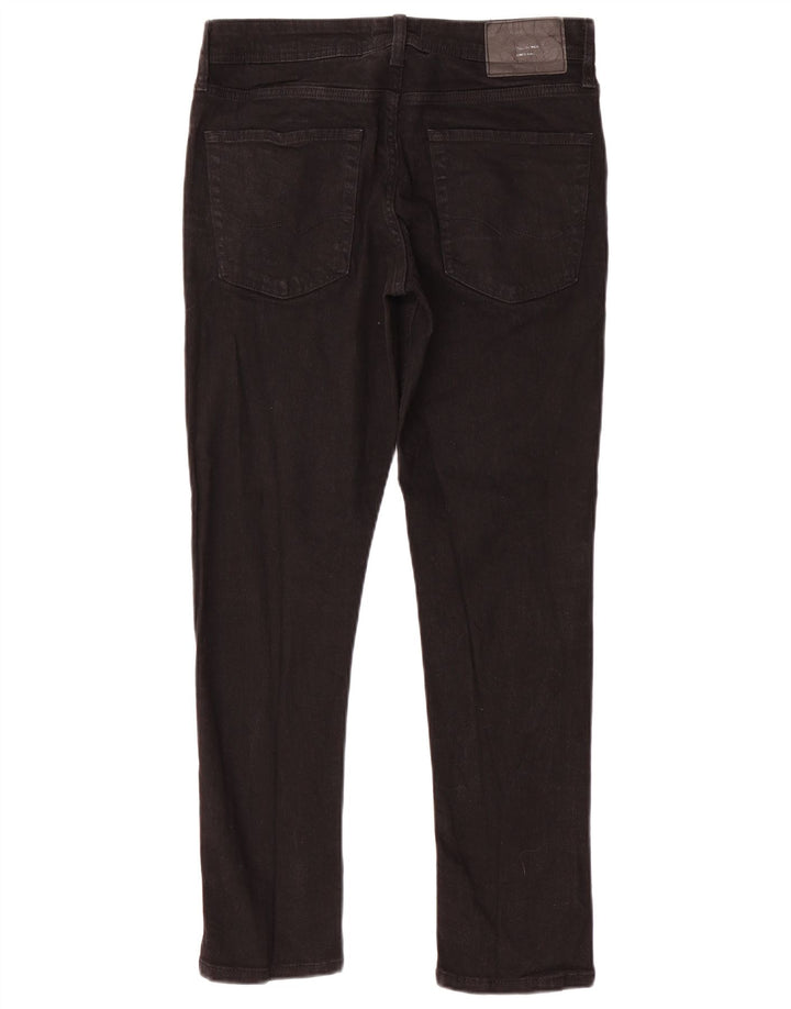 Jeans masculinos Jack & Jones Slim W32 L30 algodão preto
