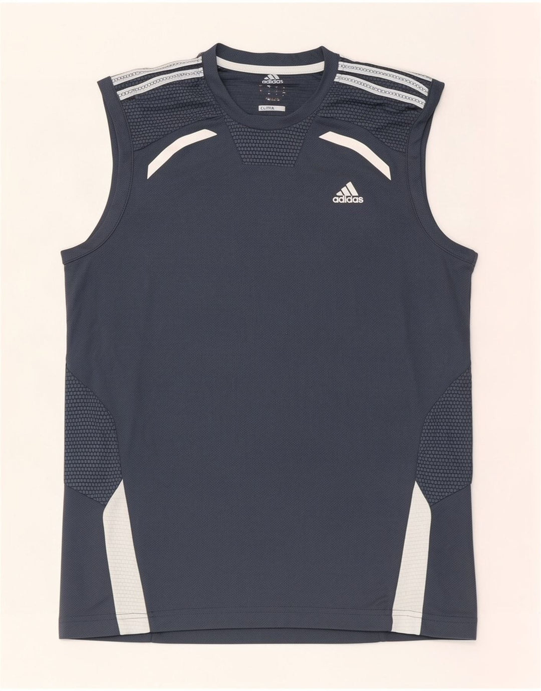 Adidas Mens Clima 365 Vest Top Pequeno Cinza Colourblock Poliéster