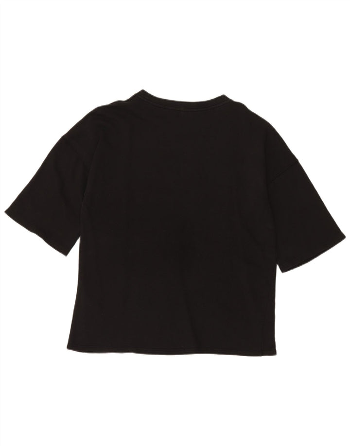 Camiseta masculina Zara Top pequeno algodão preto