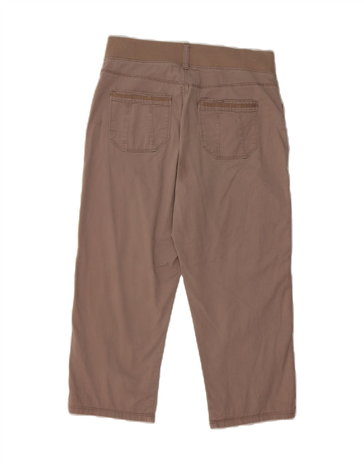 LEE Womens Relaxed Fit Capri Trousers US 8 Medium W32 L22 Brown Cotton Vintage Lee and Second-Hand Lee from Messina Hembry 