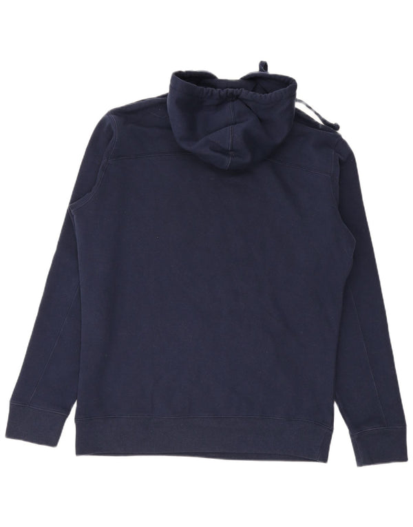 Jumper masculino com capuz gráfico Champion pequeno algodão azul marinho
