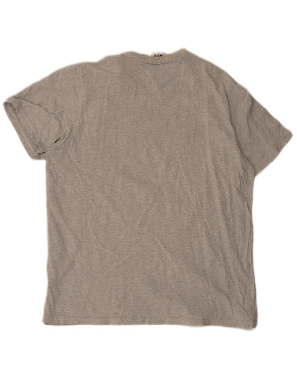 Tommy Hilfiger Camiseta masculina gráfica Top XL algodão cinza