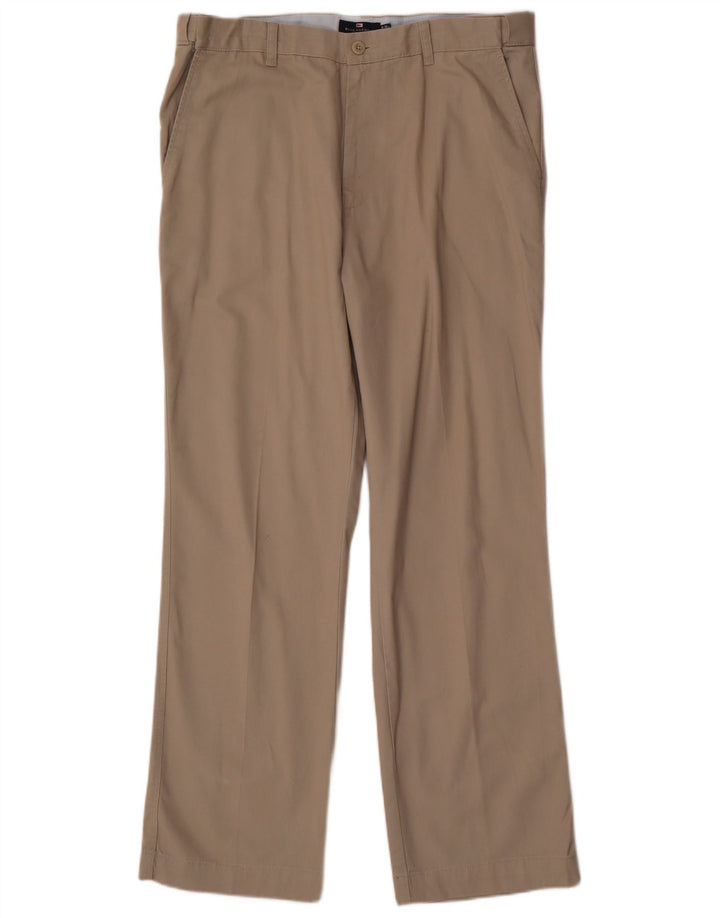 Calça chino reta masculina Marks & Spencer Blue Harbor W36 L31 cinza