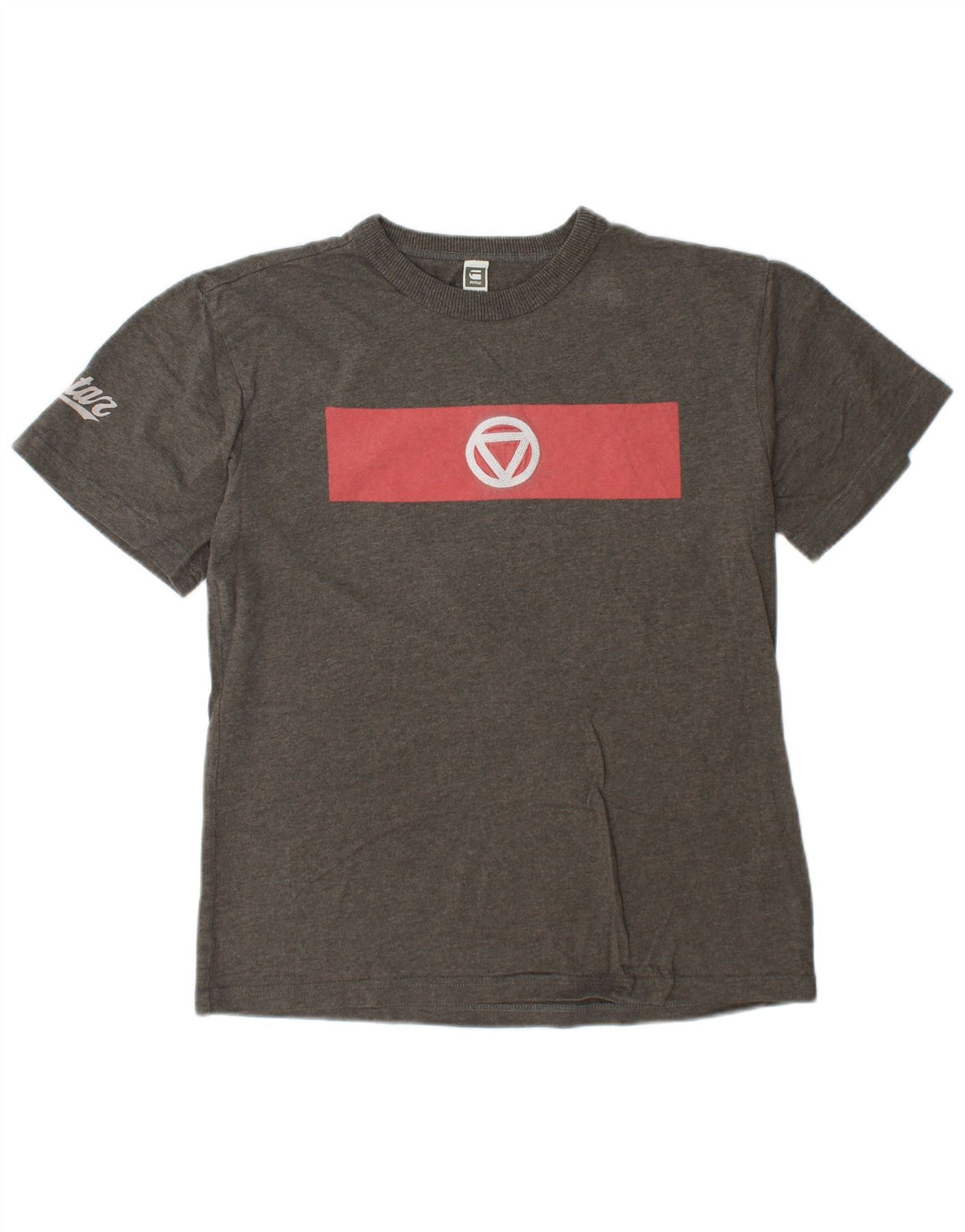 Camiseta gráfica masculina G-Star Raw Top grande algodão cinza