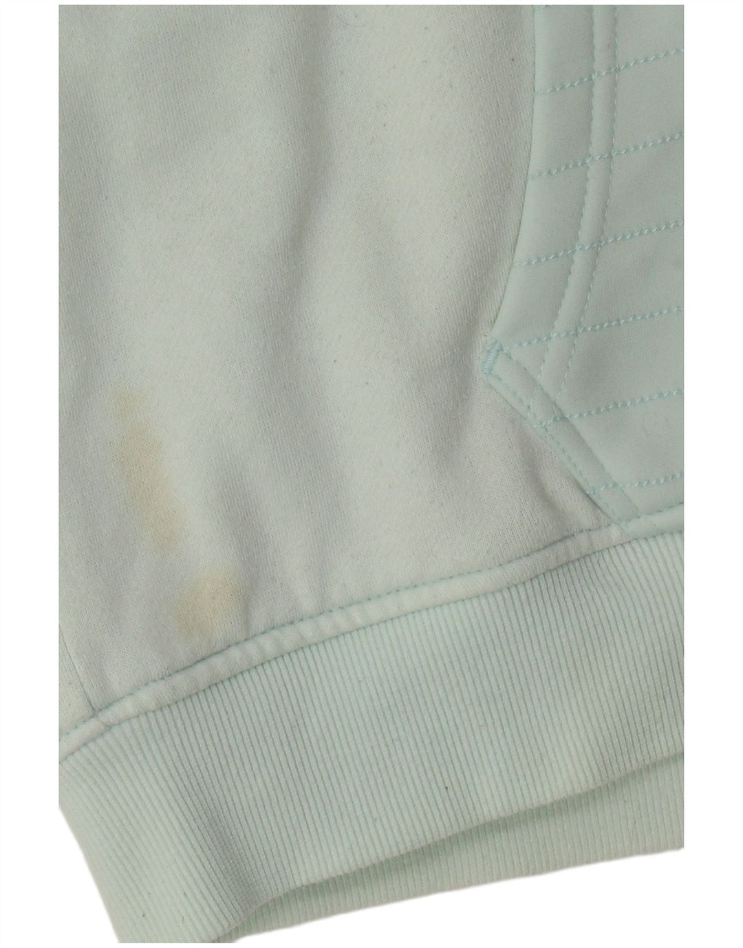 Jumper feminino com capuz e gola com zíper da VOLCOM Reino Unido 12 algodão verde médio