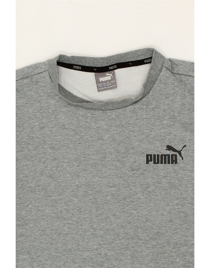 PUMA Mens Sweatshirt Jumper XS Grey Cotton Vintage Puma and Second-Hand Puma from Messina Hembry 