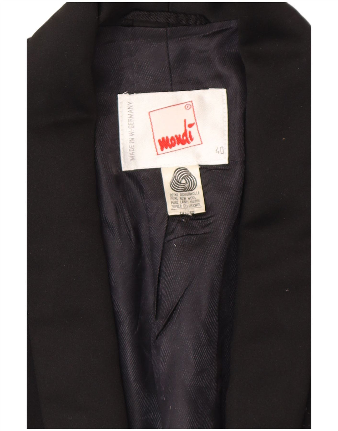 Jaqueta blazer feminina MONDI com 1 botão EU 40 lã floral preta média