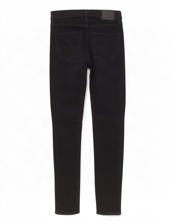 Calça Jeans Mile High Super Skinny Levi's Feminina W28 L30 Algodão Preto